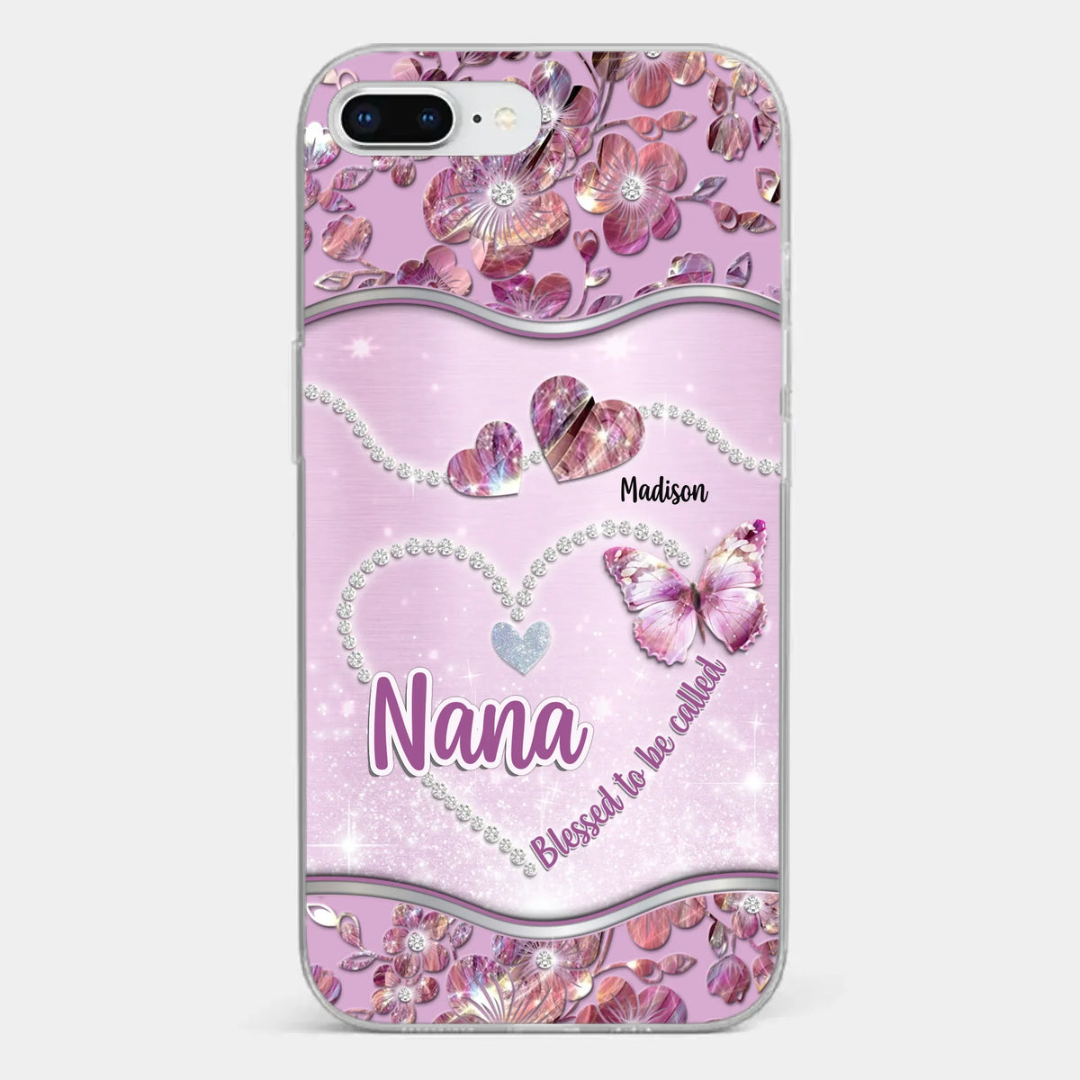 Grandkids Fill Nana’s Life With Love - Family Personalized Custom Clear Phone Case - Mother's Day Gift For Mom, Grandma