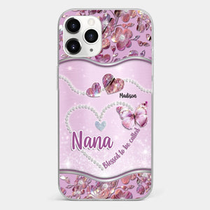 Grandkids Fill Nana’s Life With Love - Family Personalized Custom Clear Phone Case - Mother's Day Gift For Mom, Grandma