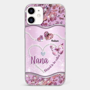 Grandkids Fill Nana’s Life With Love - Family Personalized Custom Clear Phone Case - Mother's Day Gift For Mom, Grandma