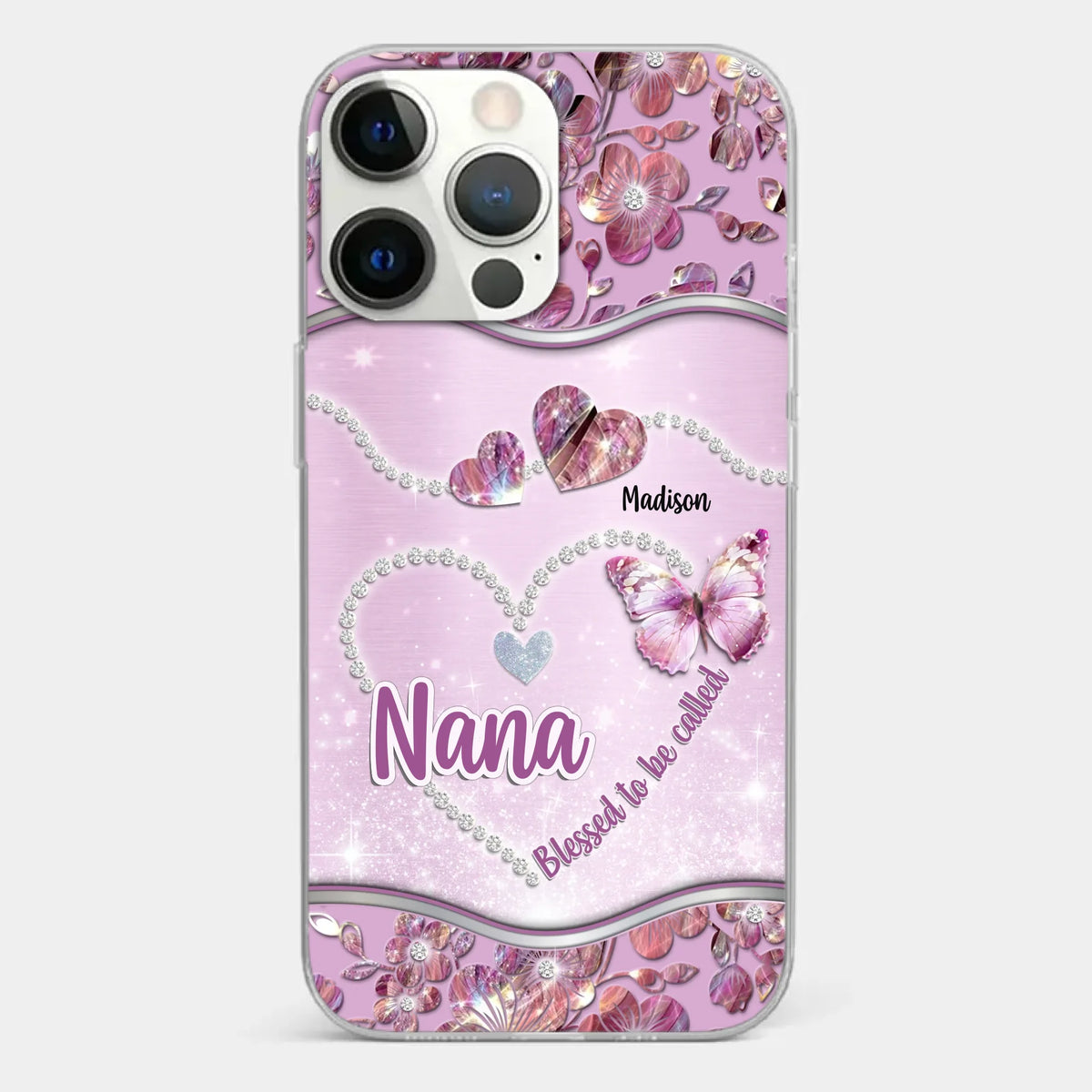 Grandkids Fill Nana’s Life With Love - Family Personalized Custom Clear Phone Case - Mother's Day Gift For Mom, Grandma