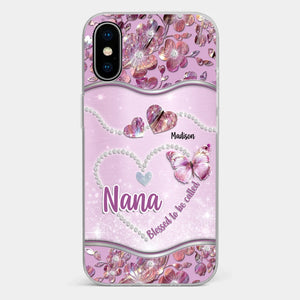 Grandkids Fill Nana’s Life With Love - Family Personalized Custom Clear Phone Case - Mother's Day Gift For Mom, Grandma