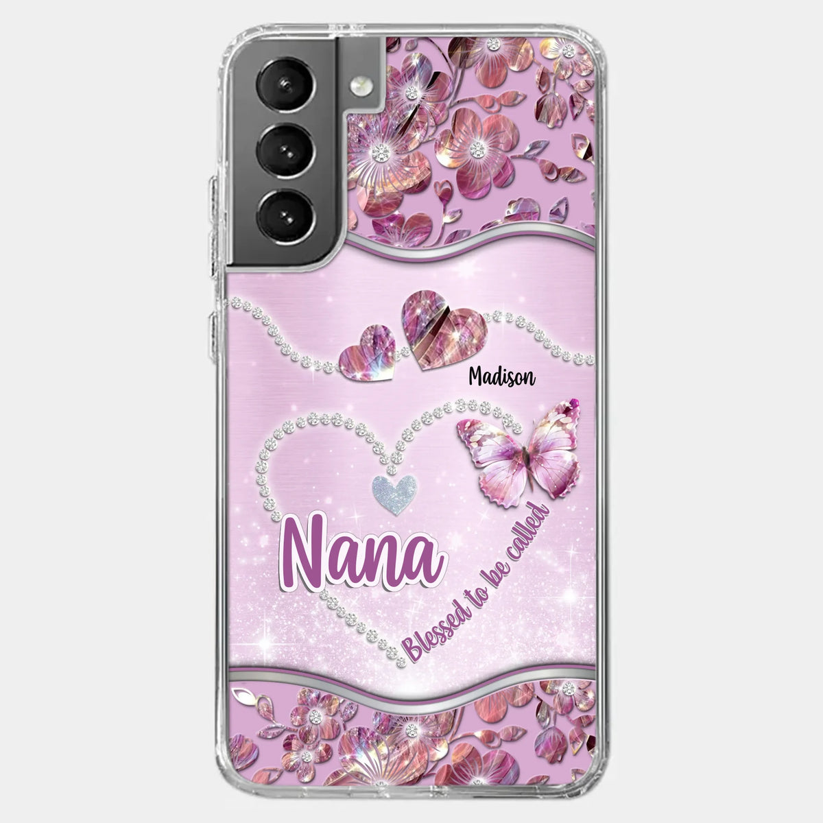 Grandkids Fill Nana’s Life With Love - Family Personalized Custom Clear Phone Case - Mother's Day Gift For Mom, Grandma