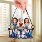Custom Name Mother Daughter Gifts - Personalized Suncatcher Ornament