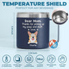 You’re Pawsome, Dad - Dog & Cat Personalized Custom 14oz Stainless Steel Tumbler With Handle - Gift For Pet Owners, Pet Lovers