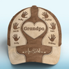 Grandpa’s Love, Forever In Our Hearts - Family Personalized Custom Hat, All Over Print Classic Cap - Father's Day, Gift For Dad, Grandpa