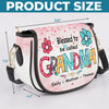 Happiness Is Being Called Grandma - Family Personalized Custom Leather Saddle Bag - Mother's Day, Gift For Mom, Grandma