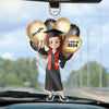 Graduate Today, Legend Forever - Family Personalized Custom Car Ornament - Acrylic Custom Shaped - Graduation Gift For Family Members, Siblings, Brothers, Sisters