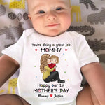 You'Re Doing A Great Job Mummy - Family Personalized Custom Baby Onesie - Mother's Day, Baby Shower Gift, Gift For Mom, New Moms