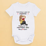 You'Re Doing A Great Job Mummy - Family Personalized Custom Baby Onesie - Mother's Day, Baby Shower Gift, Gift For Mom, New Moms