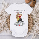 You'Re Doing A Great Job Mummy - Family Personalized Custom Baby Onesie - Mother's Day, Baby Shower Gift, Gift For Mom, New Moms
