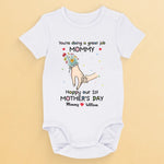 A Love As Pure As A Mother’s Touch - Family Personalized Custom Baby Onesie - Mother's Day, Baby Shower Gift, Gift For First Mom