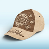 Handcrafted With Love - Family Personalized Custom Hat, All Over Print Classic Cap - Father's Day, Gift For Dad, Grandpa