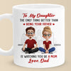 Daddy's Little Girl Forever - Family Personalized Custom Mug - Gift For Dad, Daughter