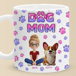 Custom Name Dog Mom Gifts for Women - Personalized Mugs