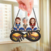 Mommy’s Love, Infinite As This Bond - Family Personalized Window Hanging Suncatcher Ornament - Mother's Day, Gift For Mom, Grandma