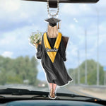 Next Step, Greater Things - Family Personalized Custom Car Ornament - Acrylic Custom Shaped - Graduation Gift For Women