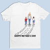 Following In Your Footsteps With Love & Gratitude -  Family Personalized Custom Unisex T-shirt, Premium T-shirt, Hoodie - Mother's Day Gift For Mom, Grandma