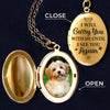 Custom Photo You Left Paw Prints On My Heart - Memorial Personalized Custom Locket Necklace - Sympathy Gift For Pet Owners, Pet Lovers