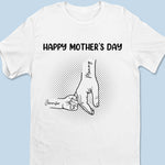 Custom Name Mother and Child Mother's Day Gifts for Mom - Personalized Apparel