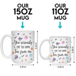 Long Distance You’re Too Far, But Forever Close - Bestie Personalized Custom 3D Inflated Effect Printed Mug - Gift For Best Friends, BFF, Sisters