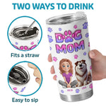 Furry Friends, Full Heart - Dog & Cat Personalized Custom 3D Inflated Effect Printed Tumbler - Gift For Pet Owners, Pet Lovers