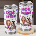 Furry Friends, Full Heart - Dog & Cat Personalized Custom 3D Inflated Effect Printed Tumbler - Gift For Pet Owners, Pet Lovers
