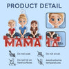 Our Hearts Belong To You, Mama - Family Personalized Custom Car Ornament - Acrylic Custom Shaped - Mother's Day, Gift For Mom, Grandma