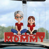 Our Hearts Belong To You, Mama - Family Personalized Custom Car Ornament - Acrylic Custom Shaped - Mother's Day, Gift For Mom, Grandma