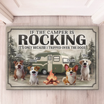 Welcome to Camp Pup Paradise - Dog Personalized Custom Home Decor Decorative Mat - House Warming Gift For Pet Owners, Pet Lovers