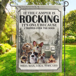 Welcome To Camp Paws & Relax - Dog Personalized Custom Flag - Gift For Pet Owners, Pet Lovers