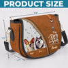 Love, Licks, And Wagging Tails - Dog Personalized Custom Leather Saddle Bag - Gift For Pet Owners, Pet Lovers