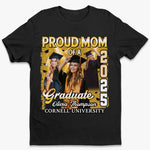 Custom Photo Her Success, My Pride - Family Personalized Custom Unisex T-shirt, Premium T-shirt, Hoodie - Graduation Gift For Mom