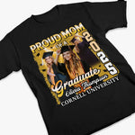 Custom Photo Her Success, My Pride - Family Personalized Custom Unisex T-shirt, Premium T-shirt, Hoodie - Graduation Gift For Mom