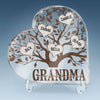 Strong Like A Mother’s Roots - Family Personalized Custom Heart Shaped Acrylic Plaque - Mother's Day, Gift For Mom, Grandma