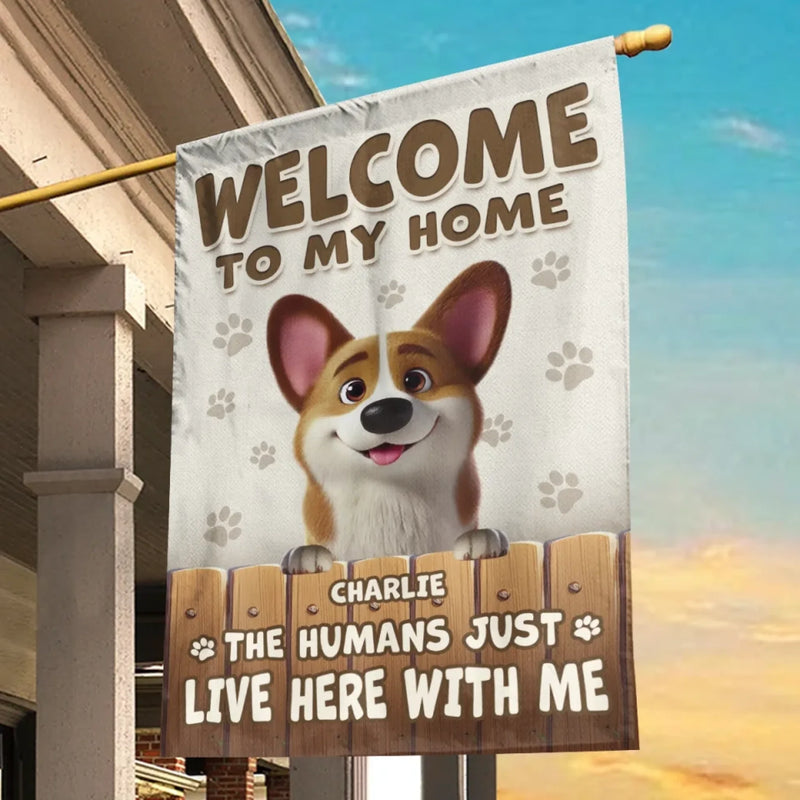 My House, My Rules - Dog Personalized Custom Flag - Gift For Pet Owners, Pet Lovers