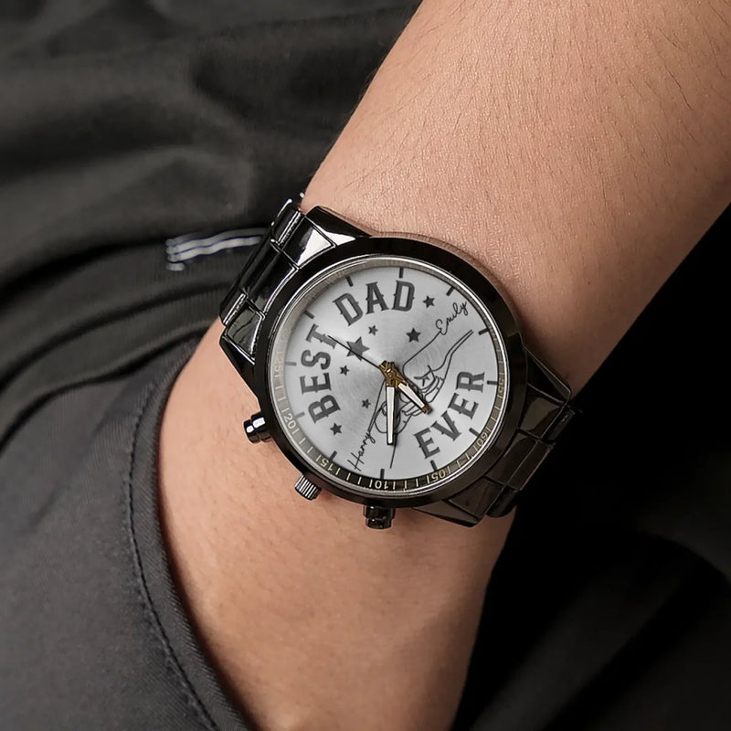 A Legacy Of Love And Time - Family Personalized Custom Men's Watch - Father's Day, Gift For Dad, Grandpa