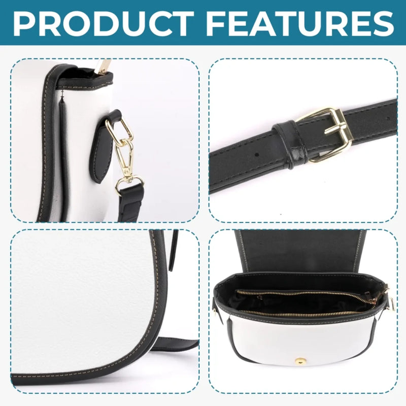 Paws And Reflect Love - Dog Personalized Custom Leather Saddle Bag - Gift For Pet Owners, Pet Lovers