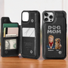 Where Paws Go, Love Follows - Dog Personalized Custom Leather Flip Wallet Phone Case - Gift For Pet Owners, Pet Lovers