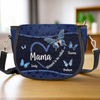 Always Loved, Always Mom - Family Personalized Custom Leather Saddle Bag - Mother's Day, Gift For Mom, Grandma