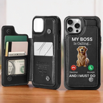 Love At First Paw Print - Dog & Cat Personalized Custom Leather Flip Wallet Phone Case - Gift For Pet Owners, Pet Lovers