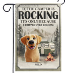Welcome To Camp Paws & Relax - Dog Personalized Custom Flag - Gift For Pet Owners, Pet Lovers