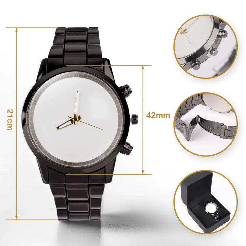 Cherished Bonds, Eternal Love - Family Personalized Custom Men's Watch - Father's Day, Gift For Dad, Grandpa