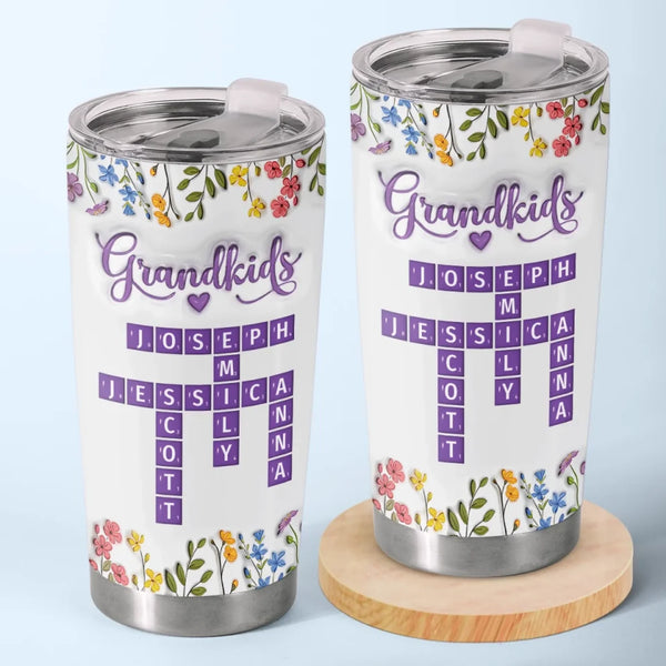 Personalized Grandkids Make Life Grand Tumbler Cup - Custom Name