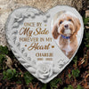 Custom Photo Rest In Peace, My Loyal Companion - Memorial Personalized Custom Heart Shaped Memorial Stone - Sympathy Gift For Pet Owners, Pet Lovers