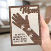 From Little Hands To Big Hearts - Family Personalized Custom 2-Layered Wooden Plaque With Stand - Mother's Day Gift For Mom, Grandma