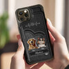 Fur Ever Loved - Dog & Cat Personalized Custom Leather Flip Wallet Phone Case - Gift For Pet Owners, Pet Lovers