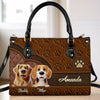 Queues d'amour et d'amitié - Sac à main en cuir personnalisé pour chien - Cadeau pour propriétaires et amoureux des animaux