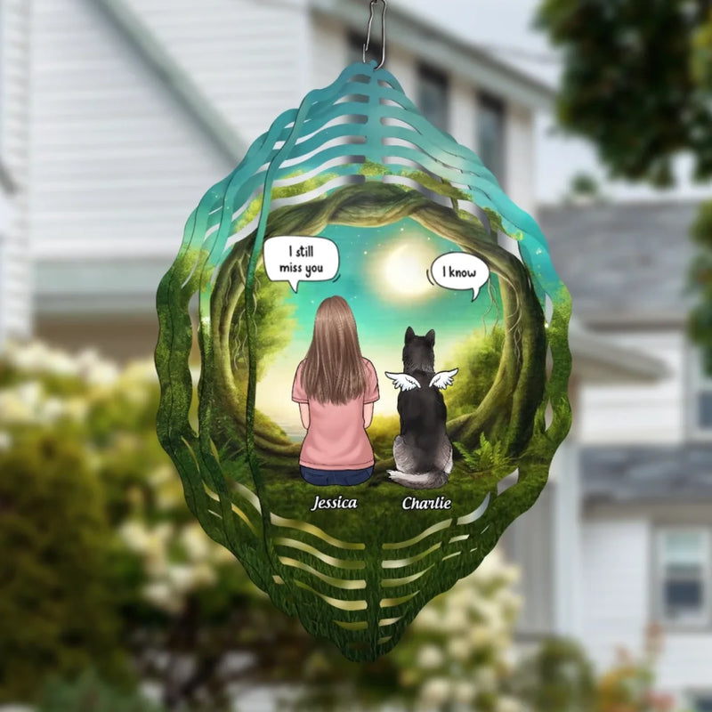 You Will Forever Be My Guardian - Memorial Personalized Custom Wind Spinner - Sympathy Gift For Pet Owners, Pet Lovers