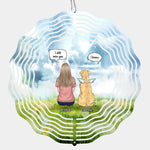 You Will Forever Be My Guardian - Memorial Personalized Custom Wind Spinner - Sympathy Gift For Pet Owners, Pet Lovers