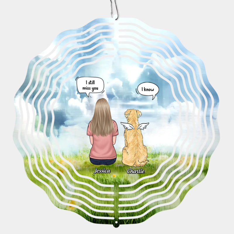 You Will Forever Be My Guardian - Memorial Personalized Custom Wind Spinner - Sympathy Gift For Pet Owners, Pet Lovers